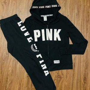 Victoria’s Secret PINK Zip Sweater and Jogger SET